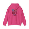Patriotic Unisex Heavy Blend™ Hoodie - 'Never Waver Like This Mom' - Never Waver