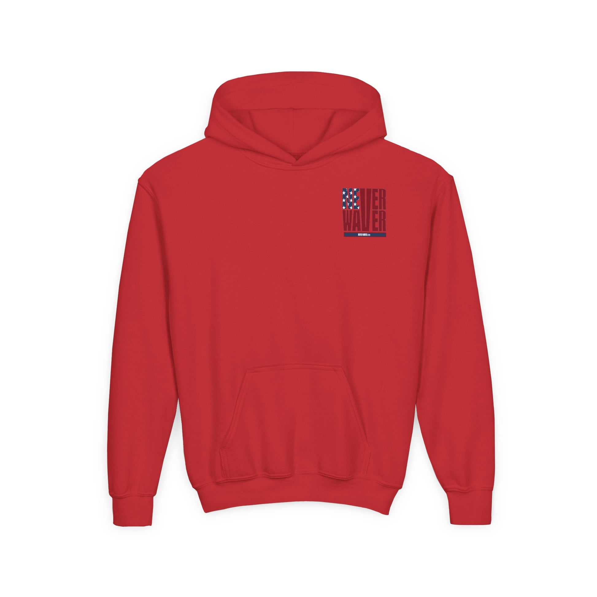 Youth Golf Hoodie - "Never Waver Golf" Sweatshirt for Young Golfers - Never Waver