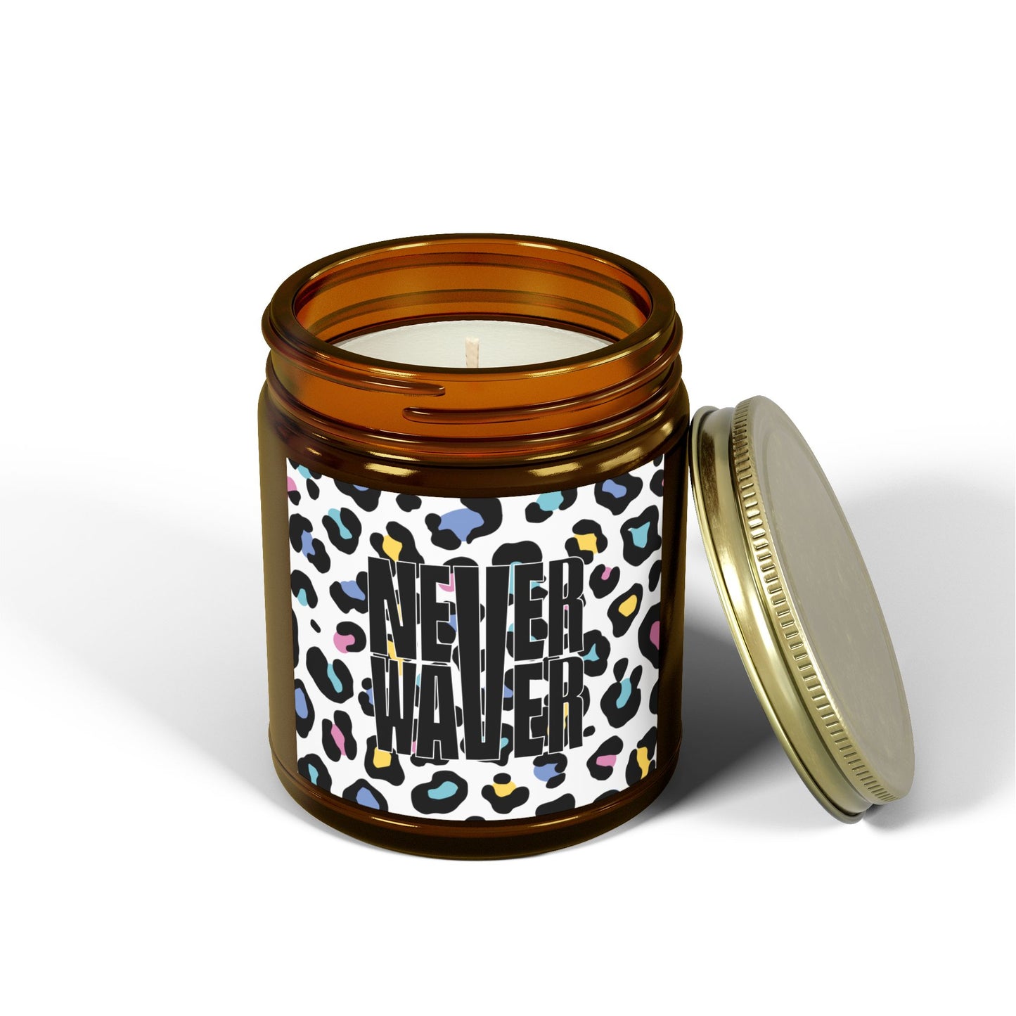 Never Waver Wild Vibes Scented Candles, Coconut Apricot Wax, Eco-Friendly Aromatherapy, Unique Home Decor, Gift for Her, Relaxation Gift - Never Waver