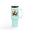 Never Waver Just A Mom Trying Not to Raise A&&holes Insulated Travel Mug - Never Waver