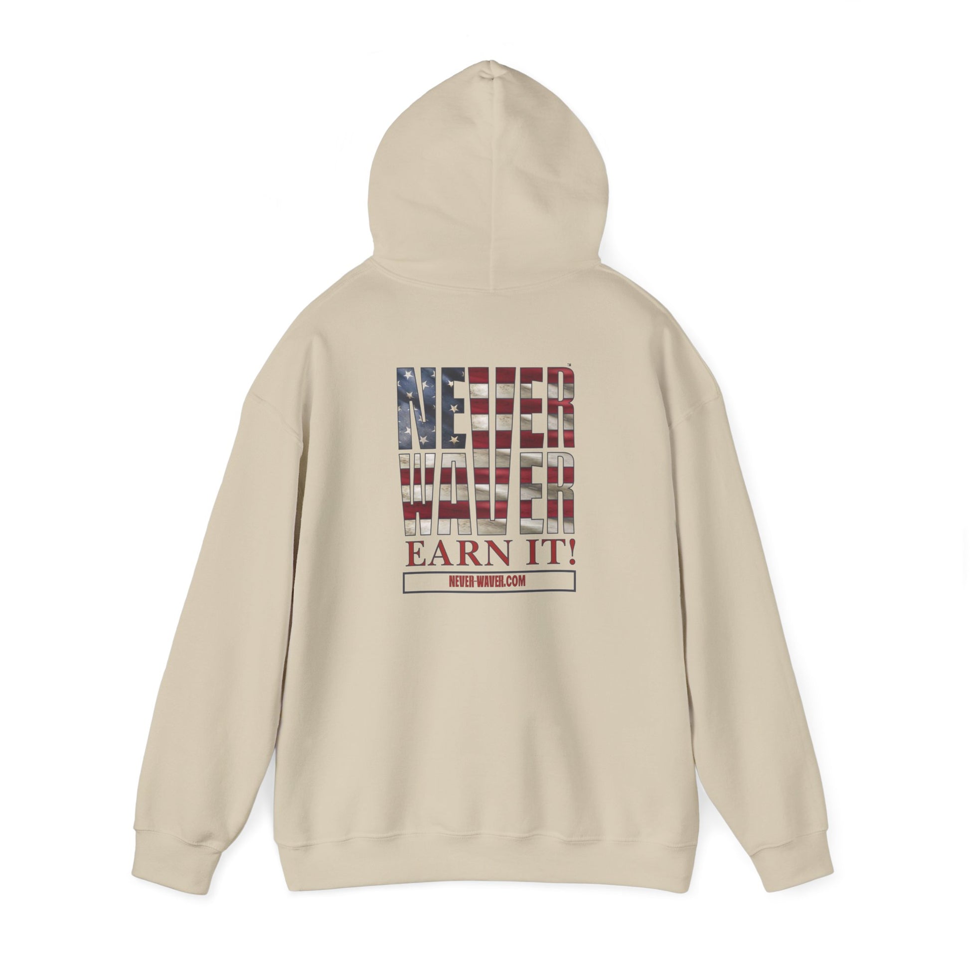 Never Waver Earn It Hooded Sweatshirt - Unisex Heavy Blend™ - Never Waver