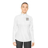 Never Waver Leopard Ladies Quarter-Zip Pullover - Never Waver