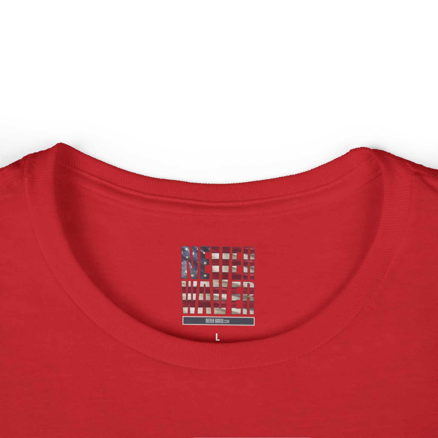 Never Waver Save Water Drink Wine Women's Soft Style Tee - - Never Waver