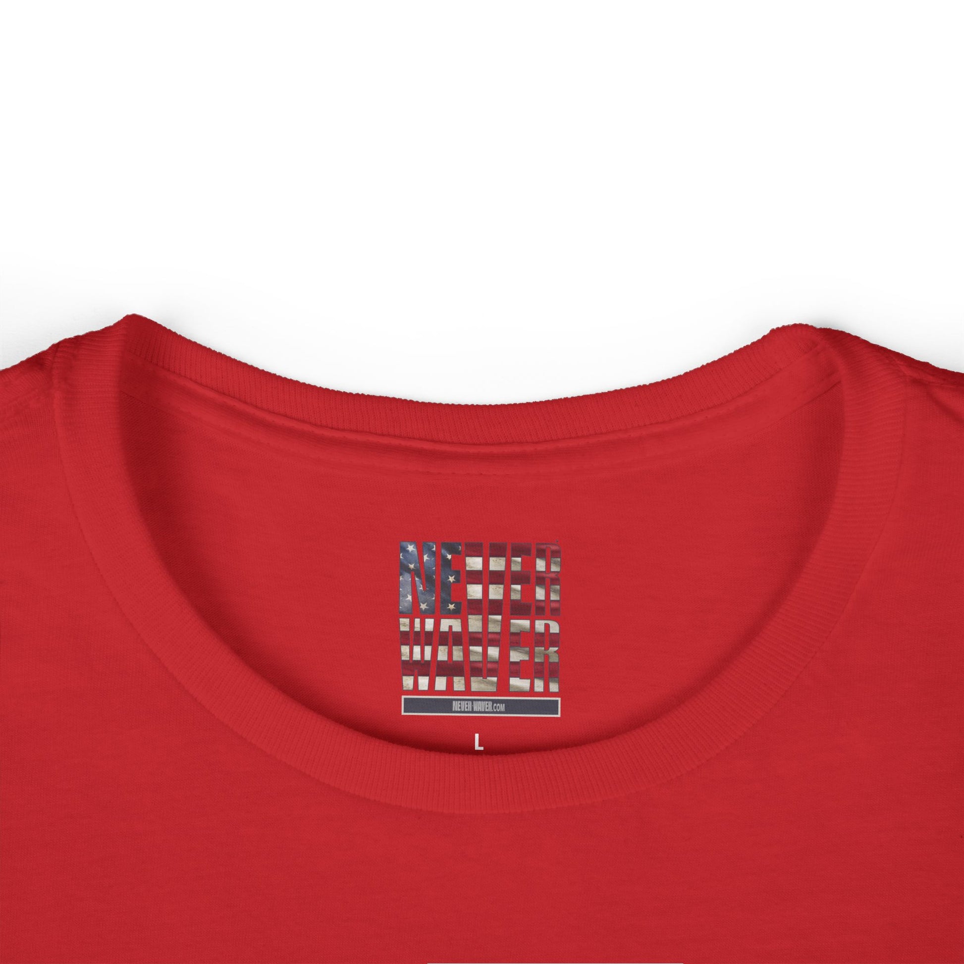 Never Waver Save Water Drink Wine Women's Soft Style Tee - - Never Waver