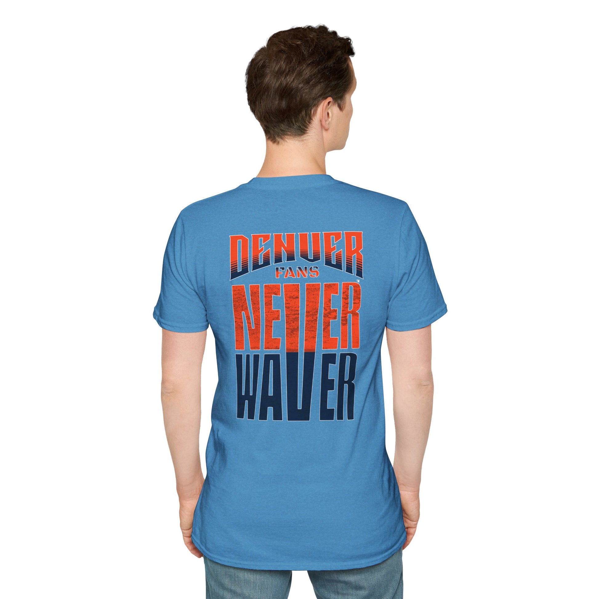 Denver Fans Never Waver Unisex Softstyle T-Shirt - Never Waver