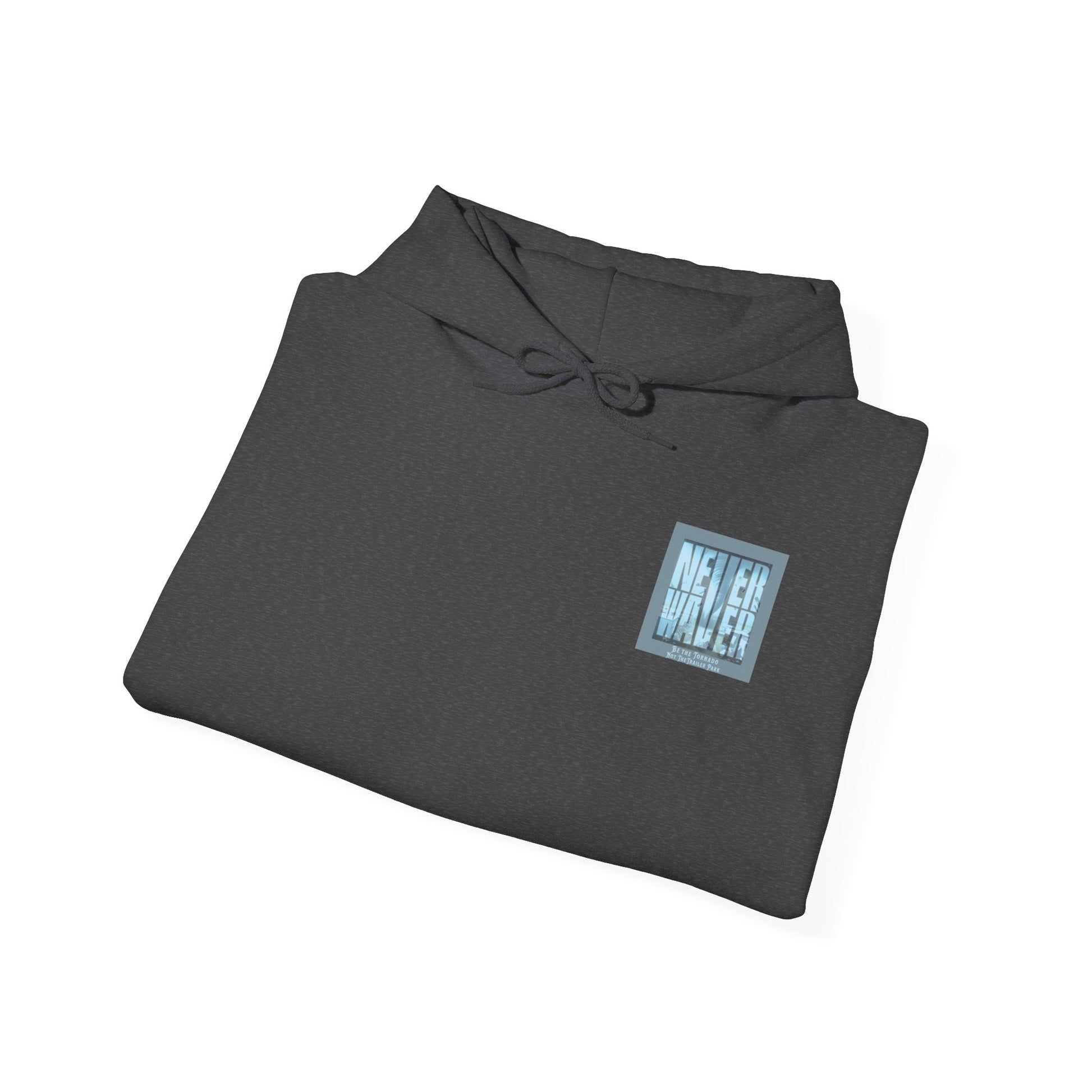 Cozy Unisex Hooded Sweatshirt - "Never Waver" Motivational Design - Never Waver