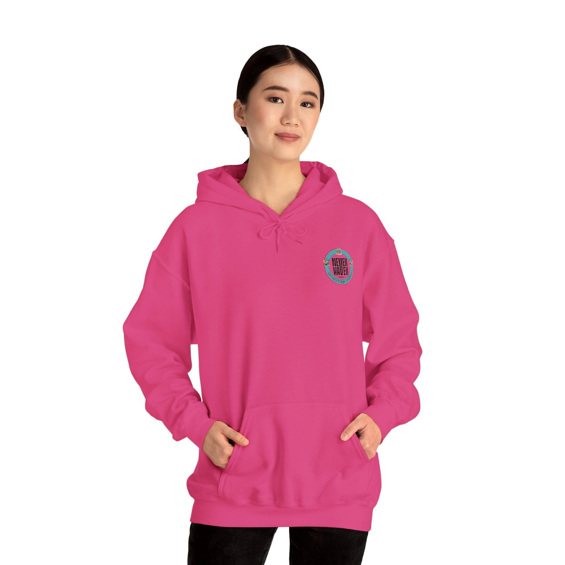 Eco-Friendly Unisex Hoodie: "Never Waver Save Water Drink Tiki Drinks" - Never Waver
