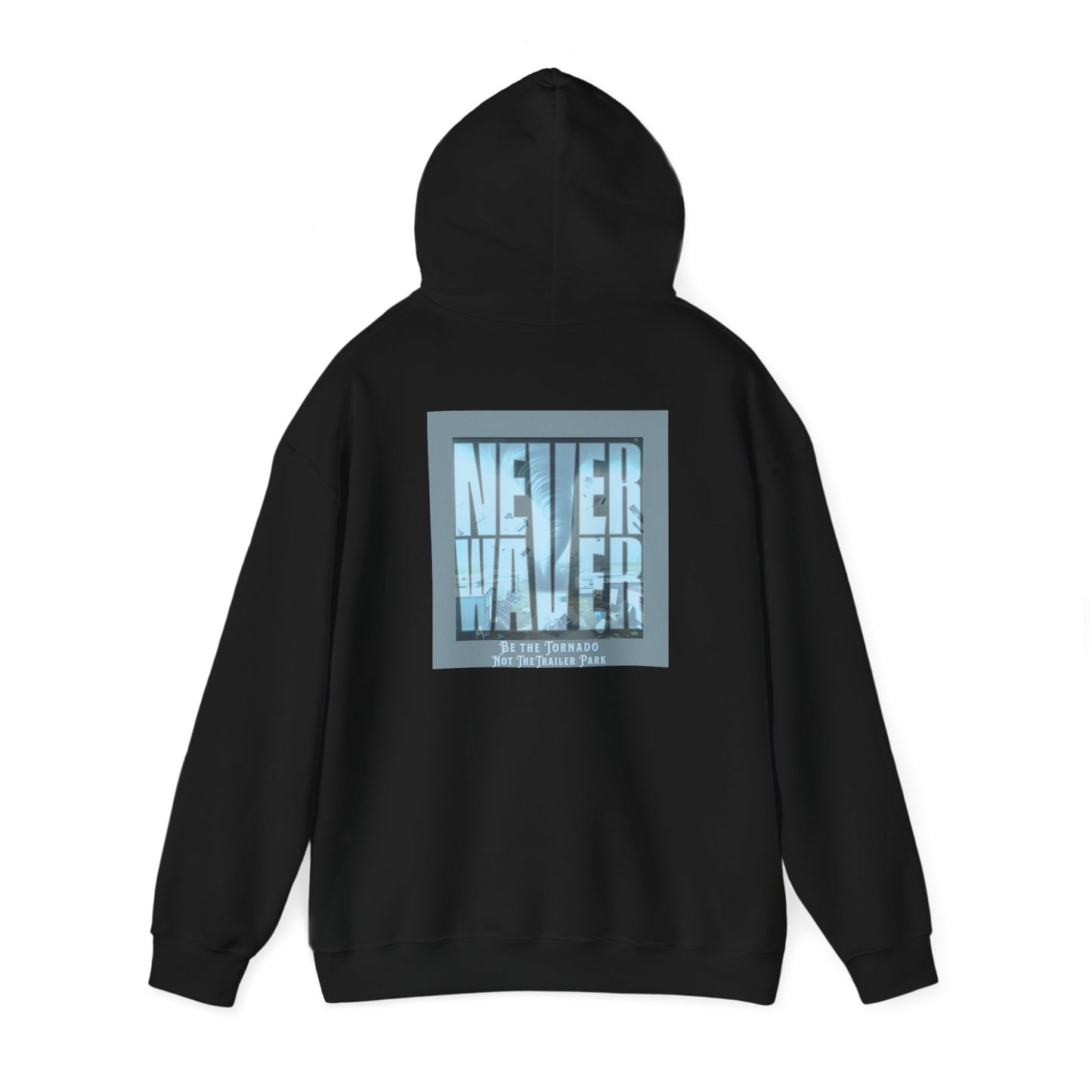 Cozy Unisex Hooded Sweatshirt - "Never Waver" Motivational Design - Never Waver