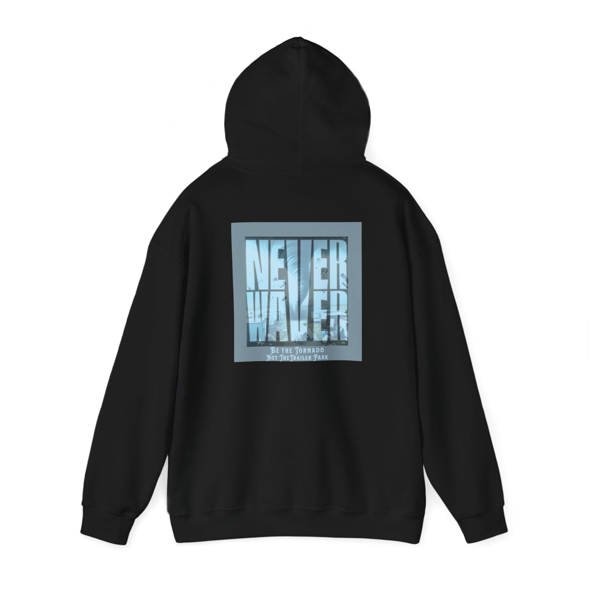Cozy Unisex Hooded Sweatshirt - "Never Waver" Motivational Design - Never Waver