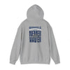 Unisex Heavy Blend™ 'Indianapolis Fans Never Waver' Hoodie - Inspirational Apparel for Everyday Comfort - Never Waver