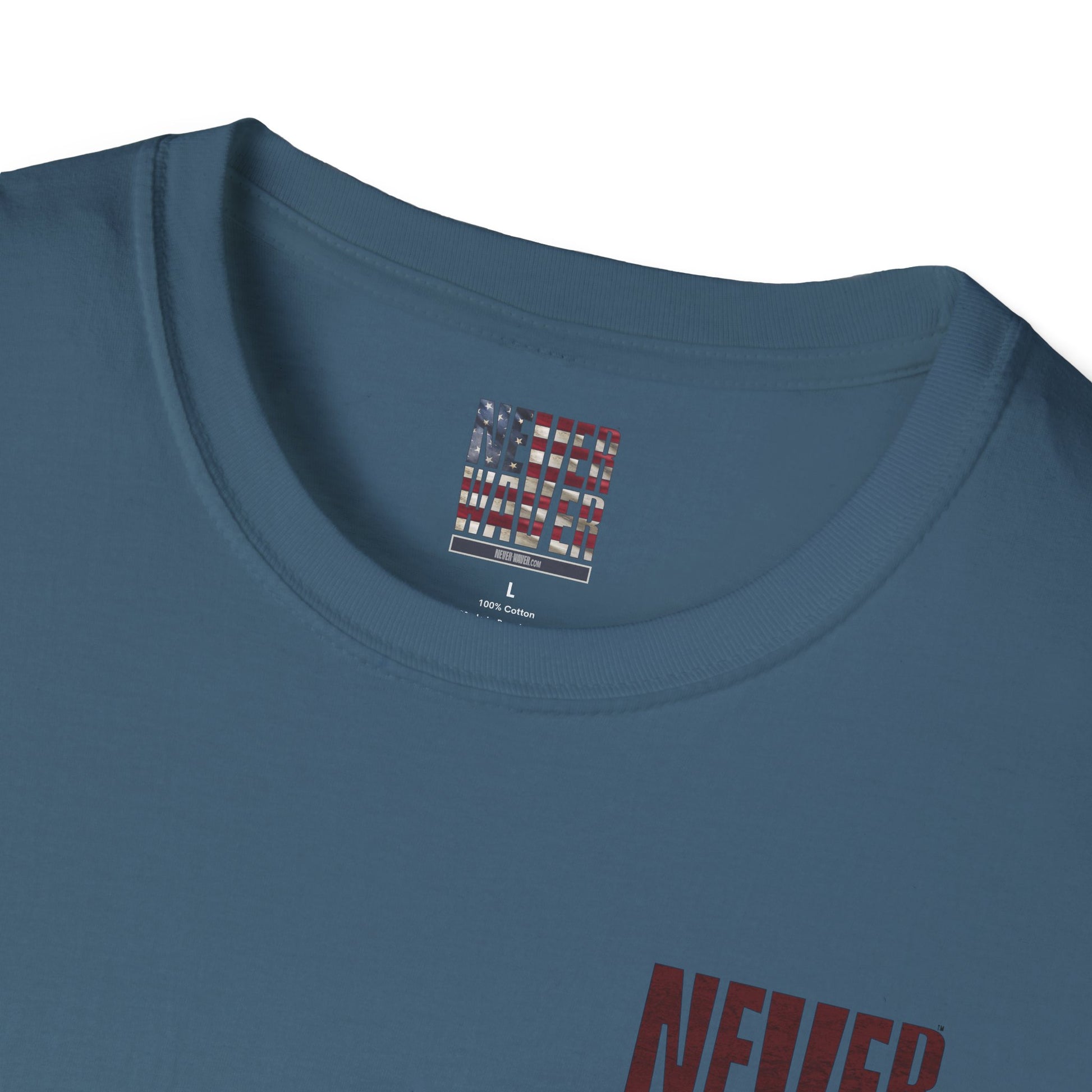 Washington Fans Never Waver Unisex Softstyle T-Shirt - Never Waver