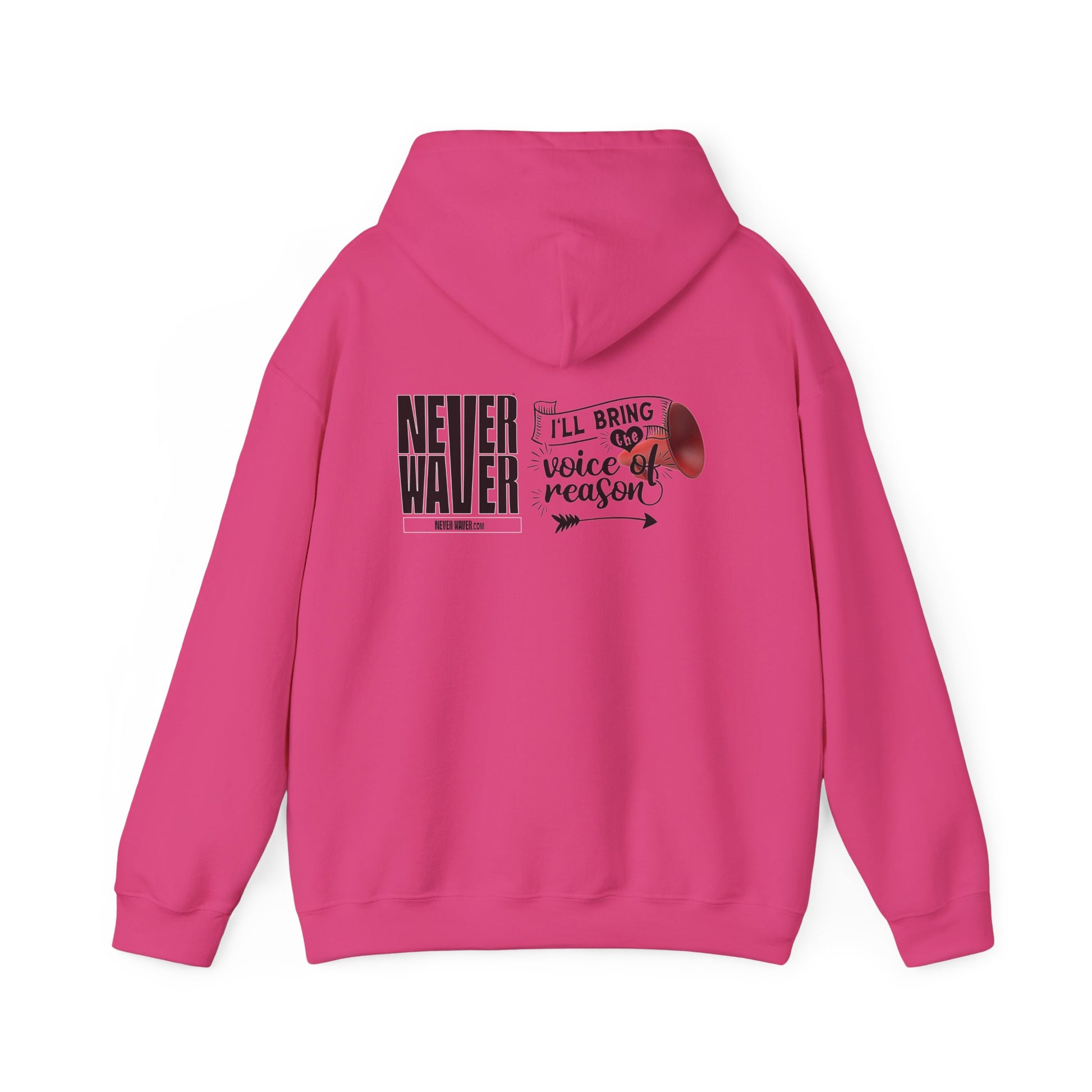 Unisex Heavy Blend™ Hooded Sweatshirt - "Never Waver I'll Bring The  Voice of Reason" Inspirational Hoodie - Never Waver