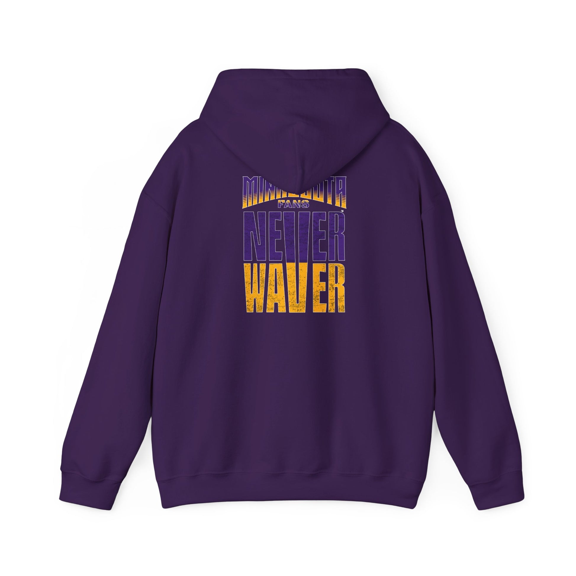 Unisex Heavy Blend™ Hoodie - "Minnesota Fans Never Waver" Design for Comfort and Motivation - Never Waver