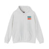 Unisex Heavy Blend™ Hooded Sweatshirt -Miami Fans  NEVER WAVER w Leopard Football | Cozy Streetwear for Every Day - Never Waver