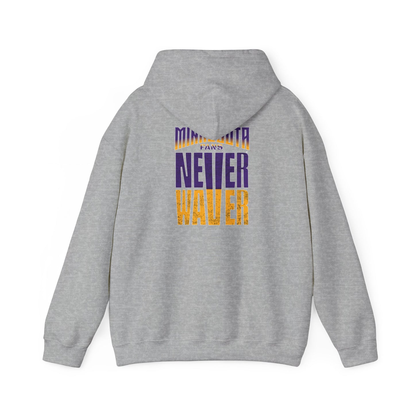 Unisex Heavy Blend™ Hoodie - "Minnesota Fans Never Waver" Design for Comfort and Motivation - Never Waver