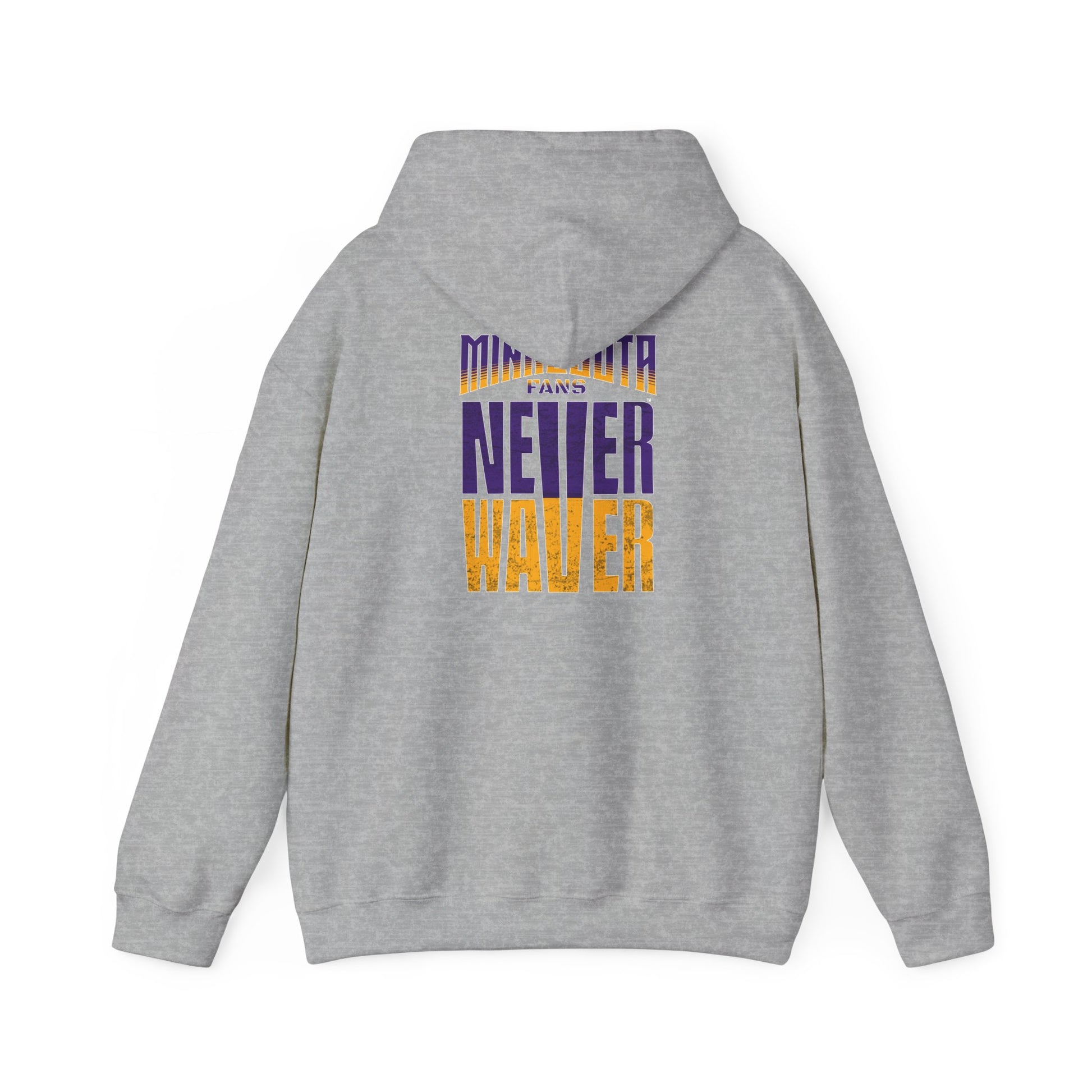 Unisex Heavy Blend™ Hoodie - "Minnesota Fans Never Waver" Design for Comfort and Motivation - Never Waver