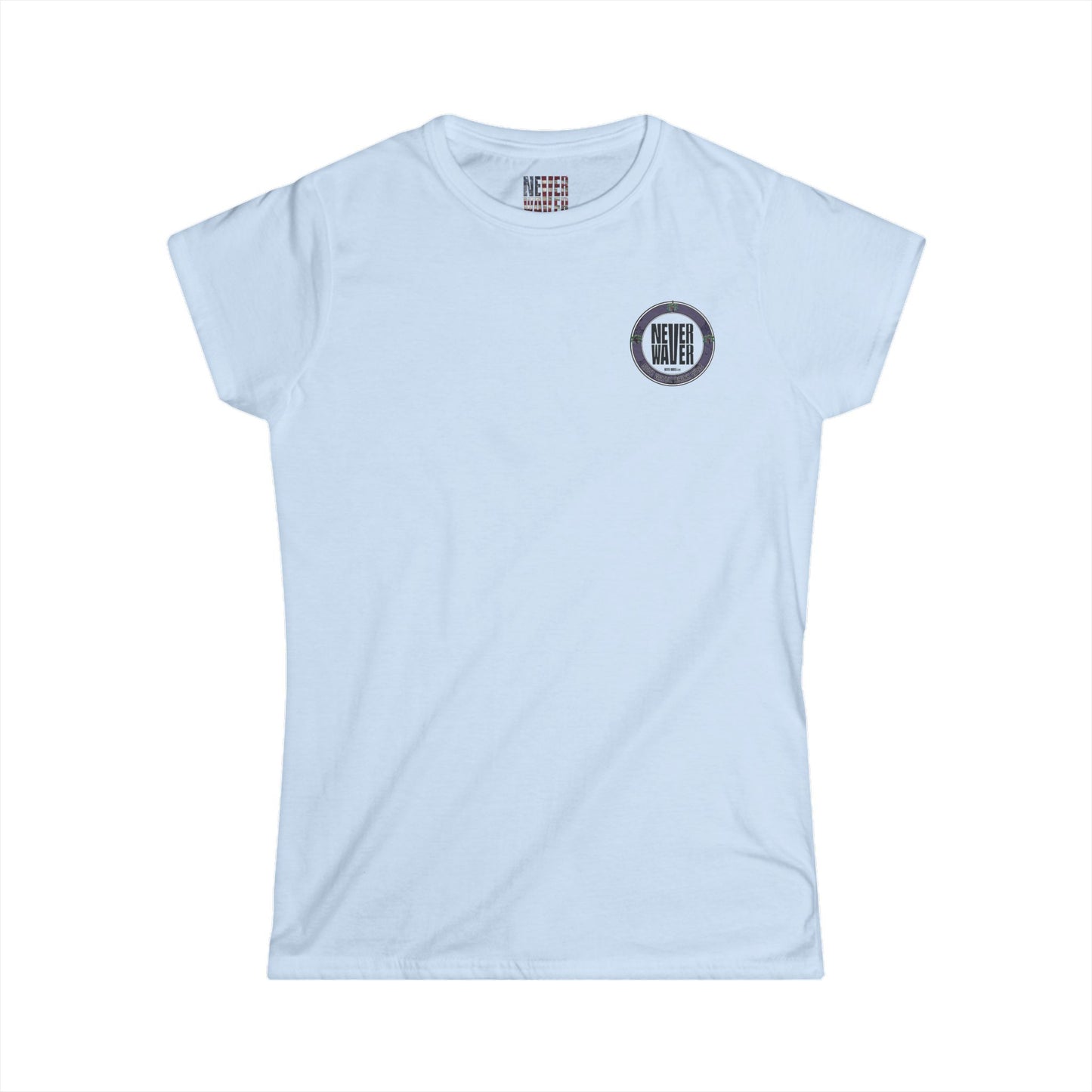 Never Waver Save Water Drink Wine Women's Soft Style Tee - - Never Waver