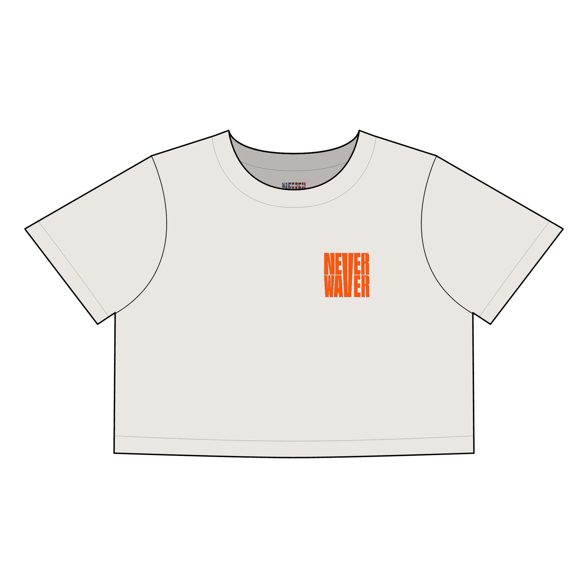 Women's Best Mom Ever Faded Crop Tee | Cute Gift for Mother's Day - Never Waver