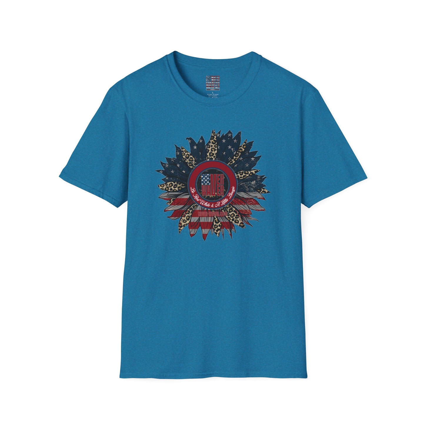 Never Waver Be Red White & a Little Bougie Unisex Softstyle T-Shirt - Never Waver