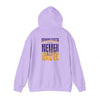 Minnesota Fans Never Waver w Leopard Football Unisex Heavy Blend™ Hooded Sweatshirt - Never Waver Design - Never Waver