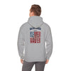 Unisex Heavy Blend™ Hooded Sweatshirt - 'New York Fans Never Waver W Leopard Football' American Pride Design - Never Waver