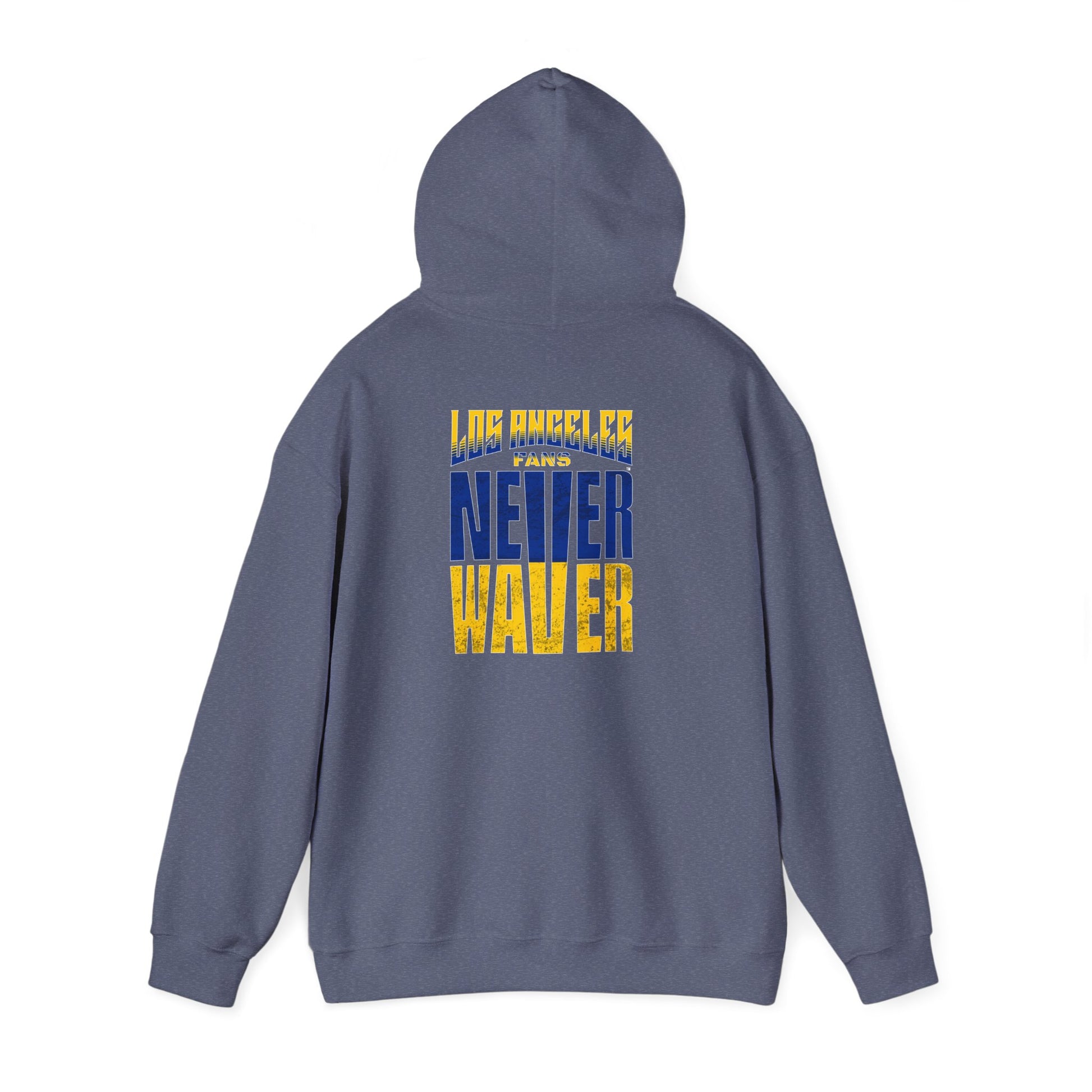 Inspired Unisex Heavy Blend™ Hooded Sweatshirt -Los Angeles Fans NEVER WAVER Graphic - Never Waver