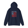 Unisex Heavy Blend™ Hoodie - 'New York Fans Never Waver' American Flag Design - Never Waver
