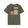 Never Waver Husband Daddy Protector Hero Unisex Softstyle T-Shirt - Never Waver