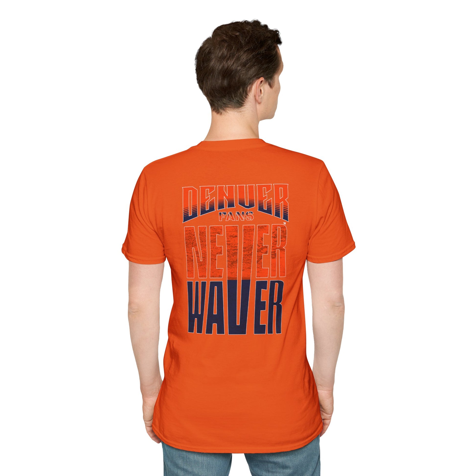 Denver Fans Never Waver Unisex Softstyle T-Shirt - Never Waver