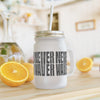 Never Waver” Jesus a bold, eye-catching design that reflects a steadfast faith and confidence in Christ. Mason Jar Cup - Perfect for Faith goers! - Never Waver