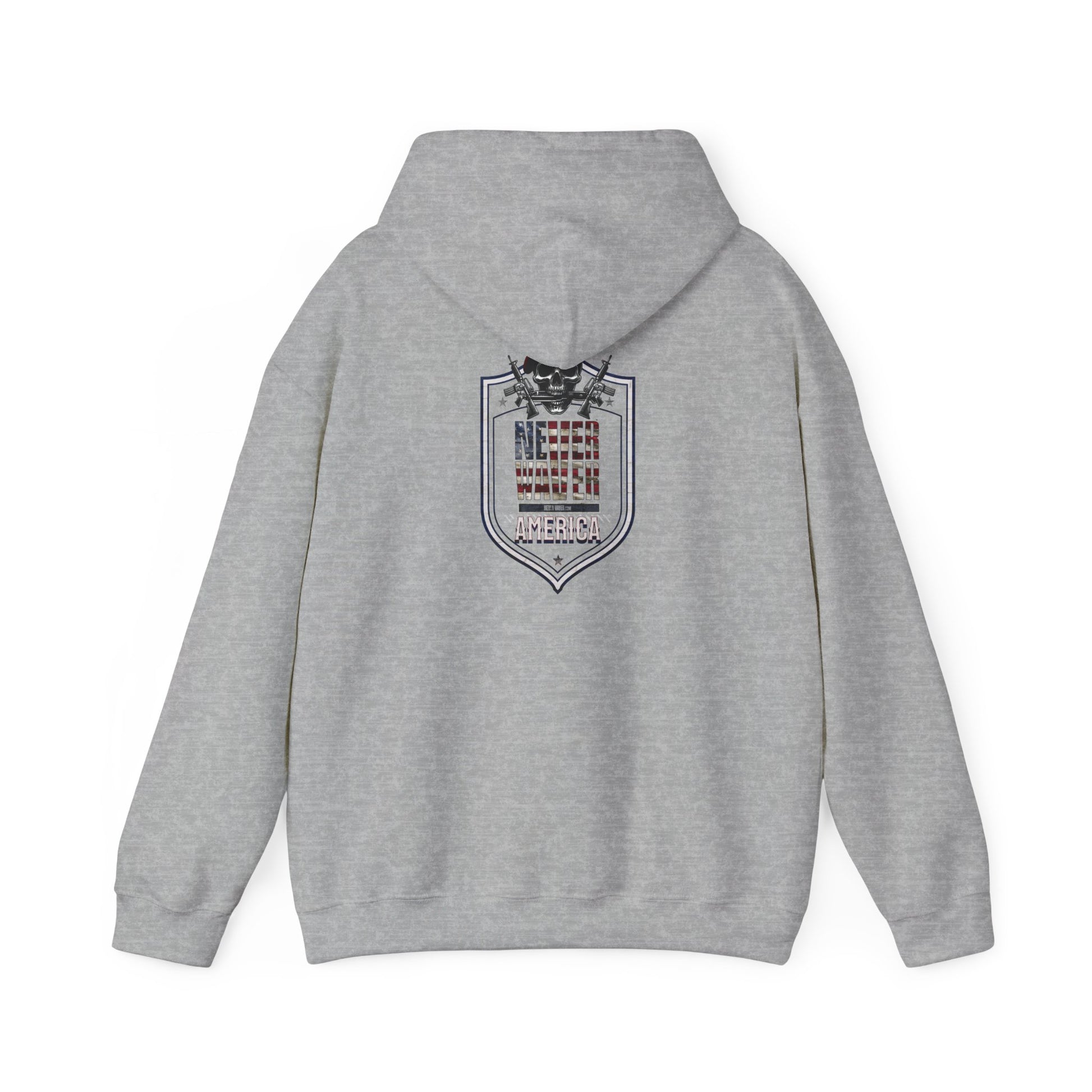 Never Waver Unisex Hooded Sweatshirt - Cozy Casual Wear for Everyday Comfort - Never Waver