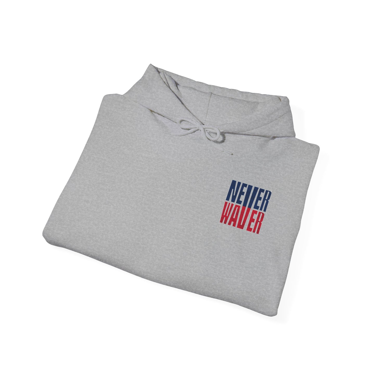 Unisex Heavy Blend™ Hooded Sweatshirt - New England Fans Never Waver w Leopard football - Never Waver