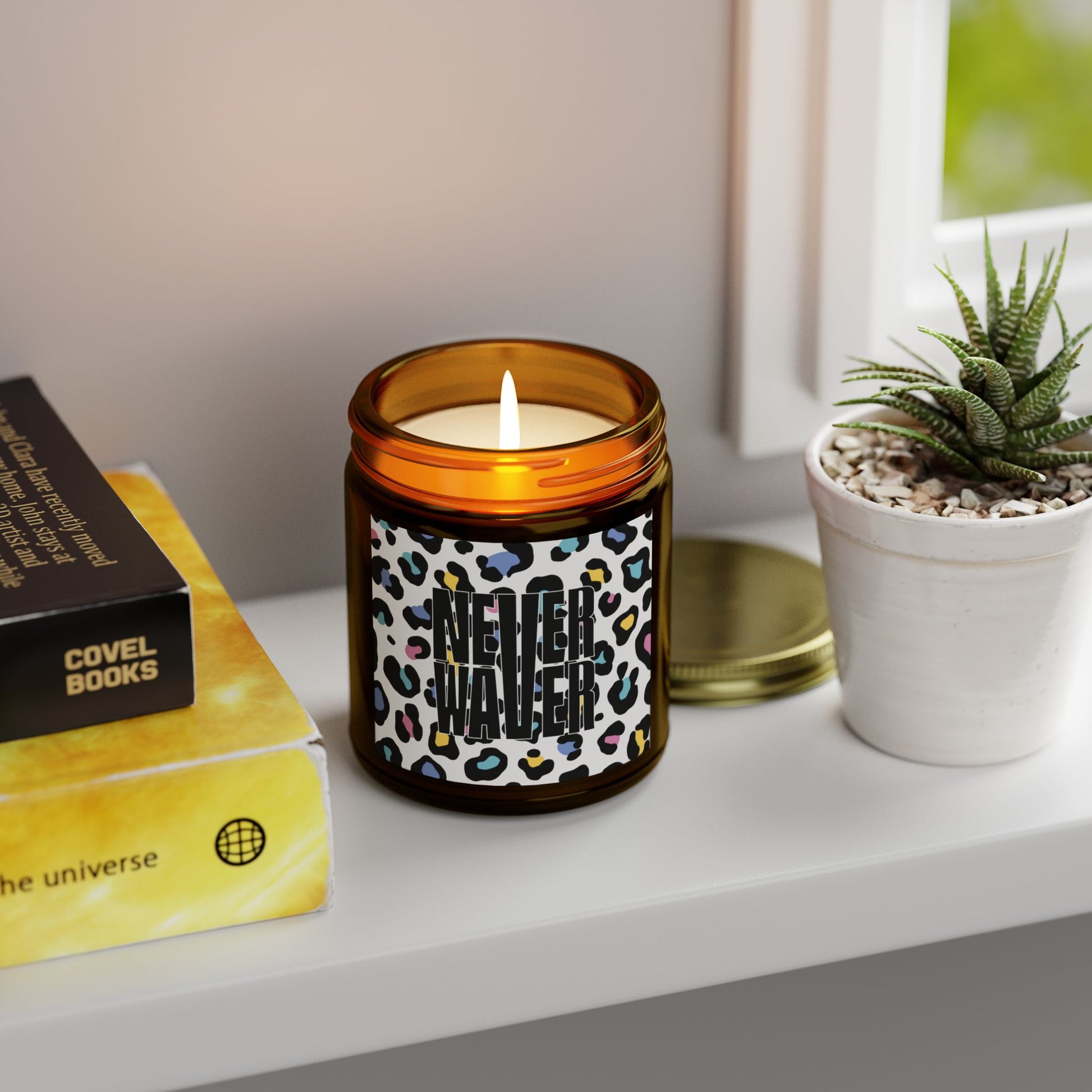 Never Waver Wild Vibes Scented Candles, Coconut Apricot Wax, Eco-Friendly Aromatherapy, Unique Home Decor, Gift for Her, Relaxation Gift - Never Waver