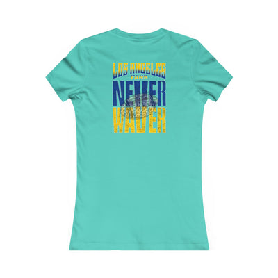 Los Angeles Fans Never Waver W-Leopard Football Women's Favorite Tee - Never Waver