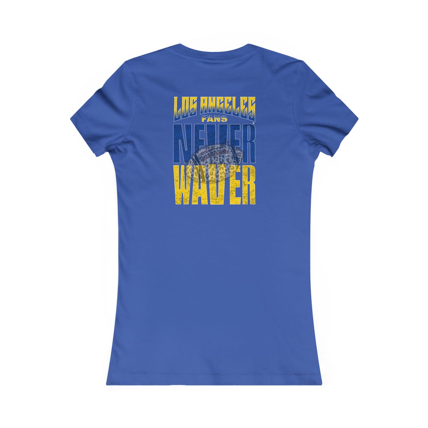 Los Angeles Fans Never Waver W-Leopard Football Women's Favorite Tee