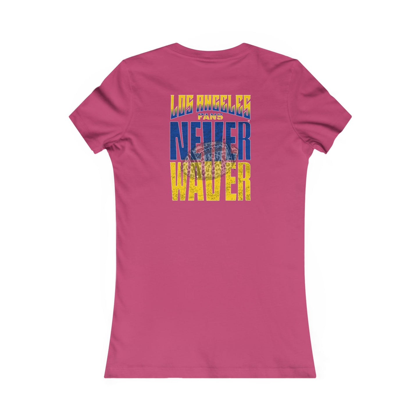 Los Angeles Fans Never Waver W-Leopard Football Women's Favorite Tee