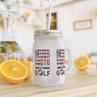 Never Waver Golf Mason Jar Cup - Perfect for Golf Lovers! - Never Waver