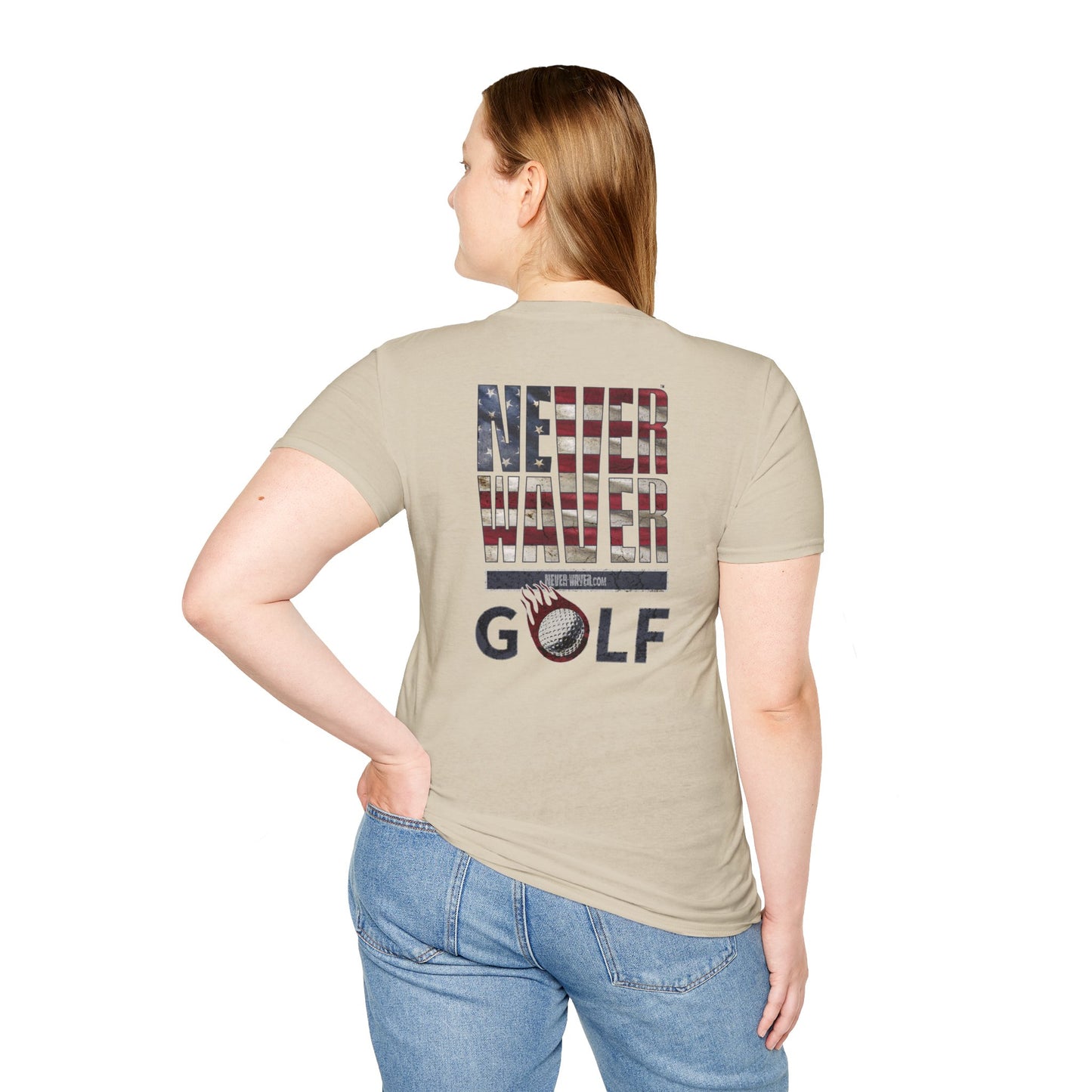 Never Waver Golf Unisex Soft style T-Shirt - Never Waver