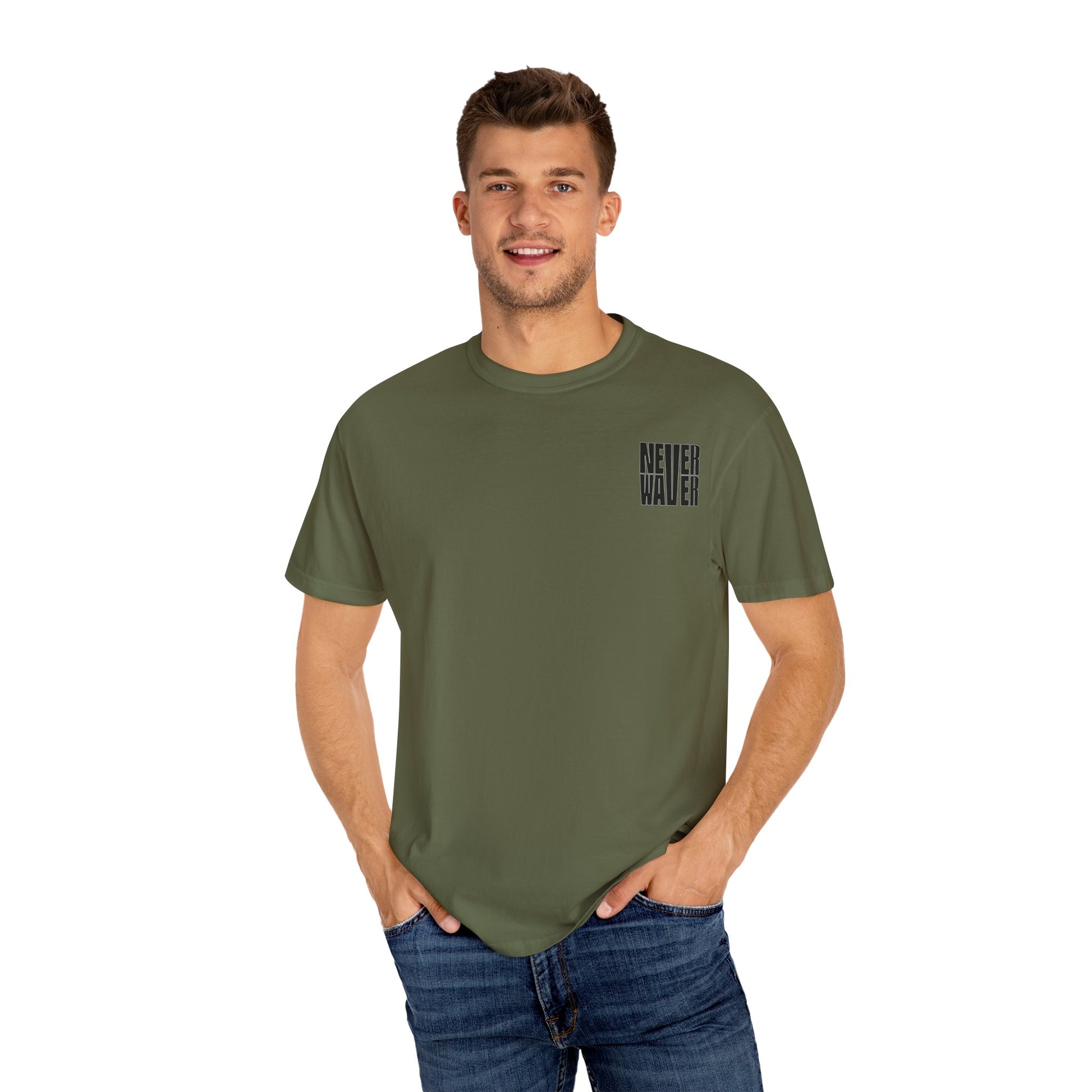 Unisex Garment-Dyed T-Shirt - 'Never Waver Mamacita Needs a Margarita' Design - Never Waver