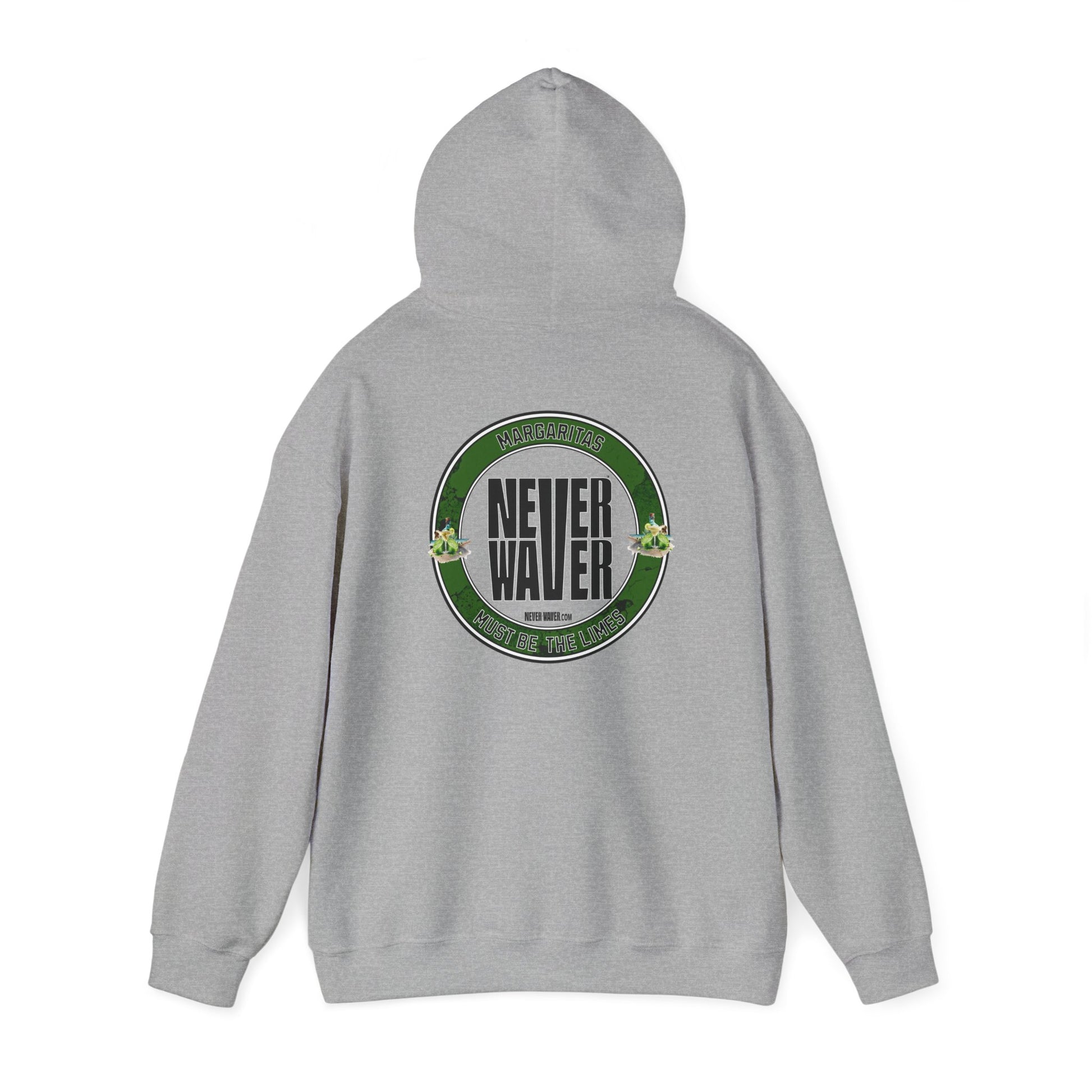 Eco-Friendly Unisex Hoodie: "Margaritas Never waver It must be the Limes?" - Never Waver