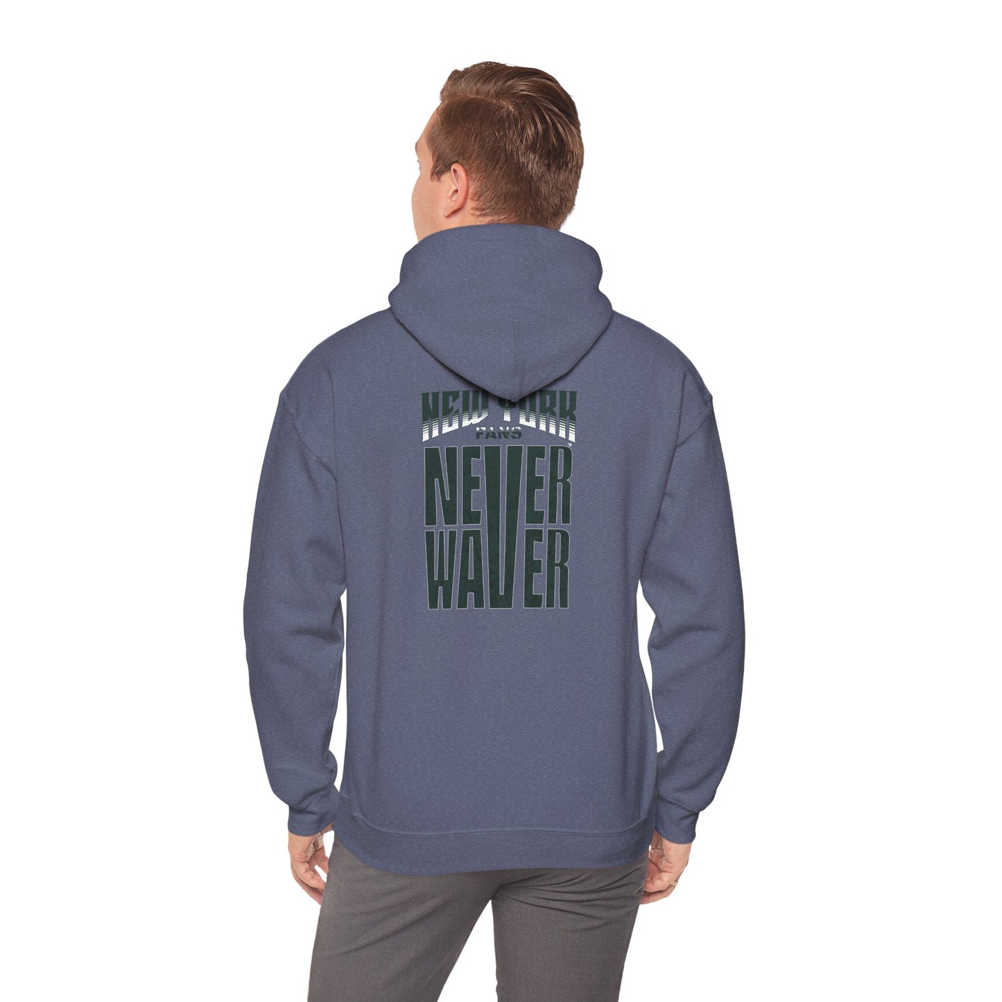 New York Fans Never Waver Unisex Heavy Blend™ Hooded Sweatshirt - Comfort and Style for Everyday Wear - Never Waver