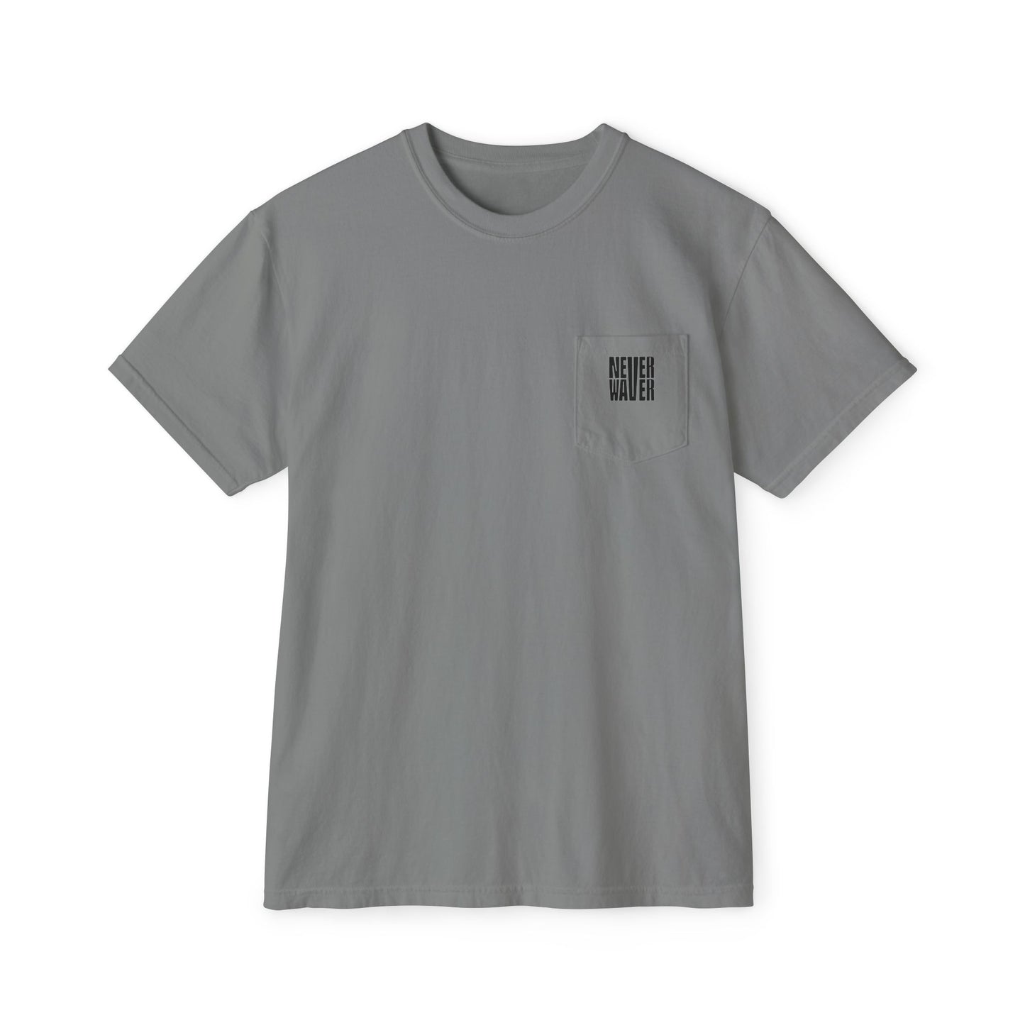 Unisex Garment-Dyed Pocket T-Shirt | "Never Waver Best Buckin' Dad Ever" Graphic Tee for Everyday Wear - Never Waver