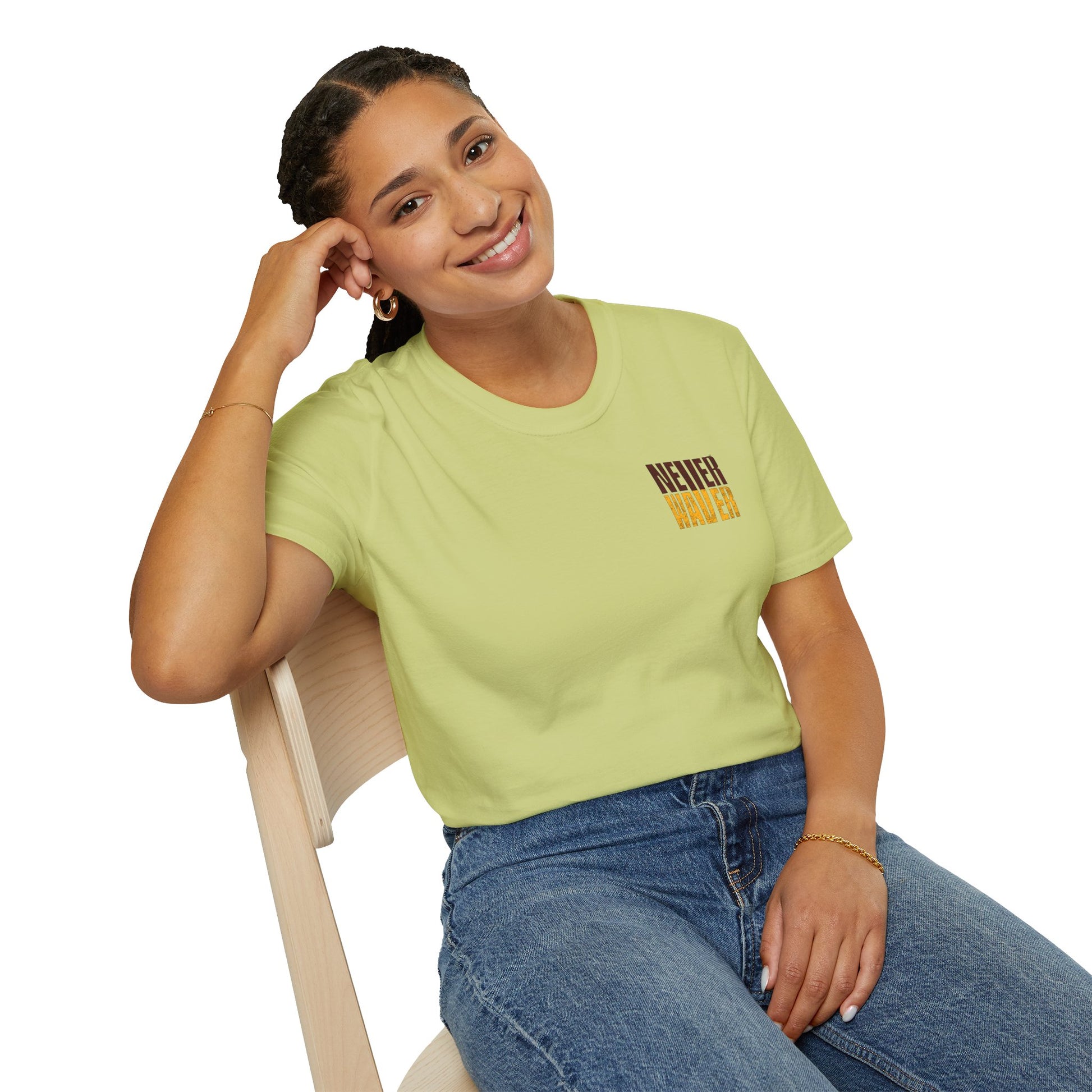 Washington Fans Never Waver Unisex Softstyle T-Shirt - Never Waver