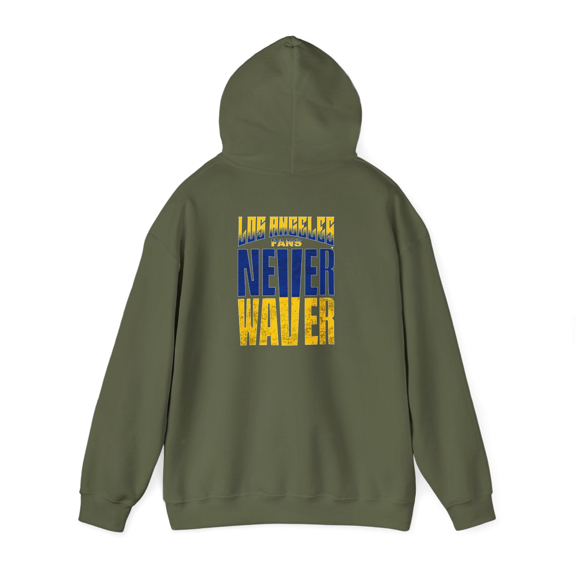 Inspired Unisex Heavy Blend™ Hooded Sweatshirt -Los Angeles Fans NEVER WAVER Graphic - Never Waver