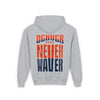 Denver Fans Never Waver Youth Heavy Blend Hooded Sweatshirt - Never Waver