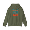 Unisex Heavy Blend™ Hooded Sweatshirt -Miami Fans  NEVER WAVER w Leopard Football | Cozy Streetwear for Every Day - Never Waver