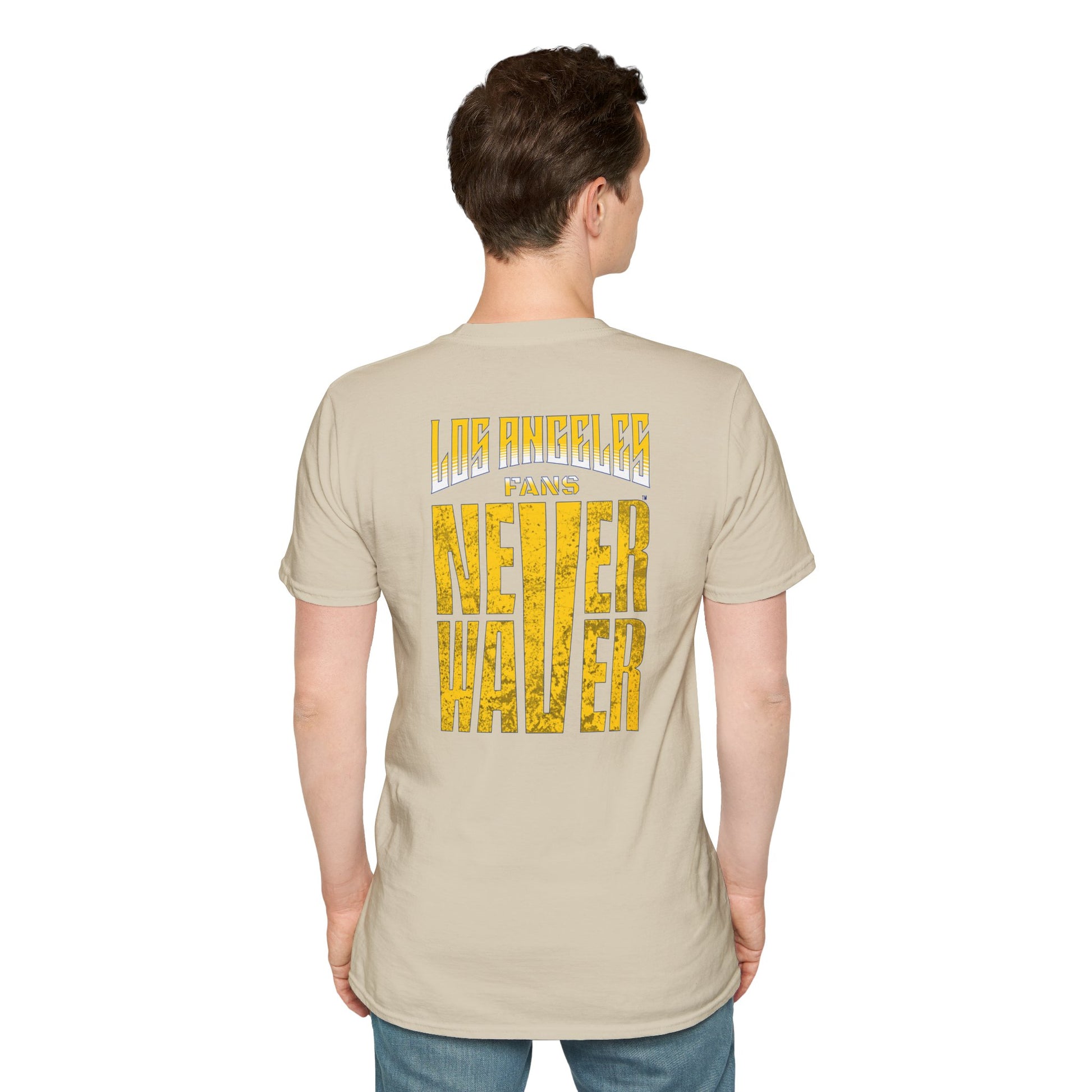 Los Angeles Fans Never Waver Unisex Softstyle T-Shirt - Never Waver