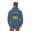 Unisex Heavy Blend™ Hooded Sweatshirt - Los Angeles Fans  NEVER WAVER w Leopard Football | Cozy Streetwear for Every Day - Never Waver