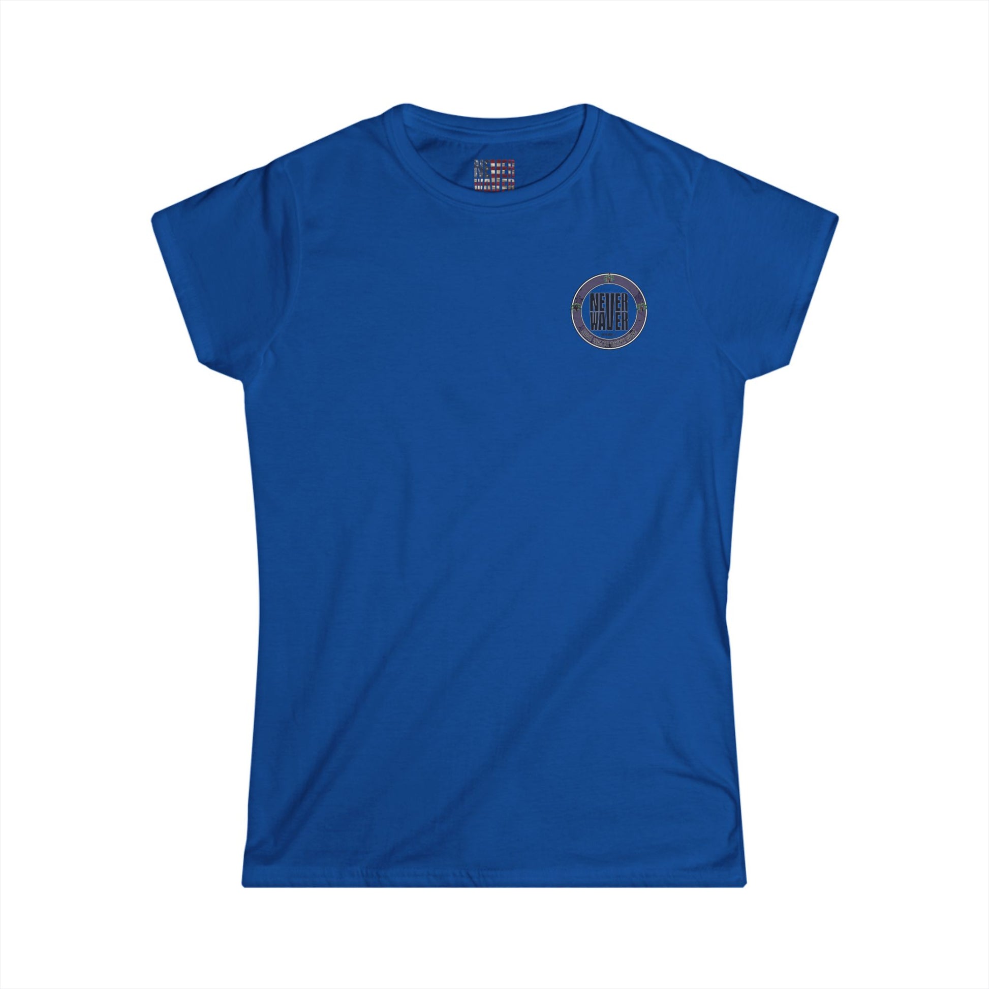 Never Waver Save Water Drink Wine Women's Soft Style Tee - - Never Waver