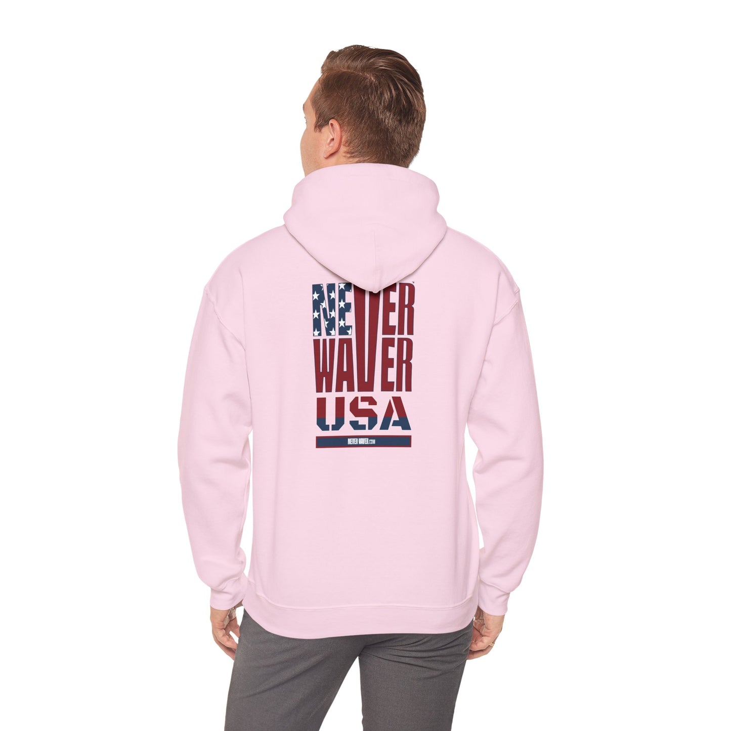 Patriotic Unisex Hooded Sweatshirt - 'Better Water USA' Design - Never Waver